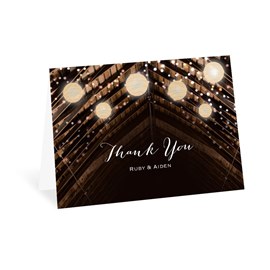 Twinkling Lights - Thank You Card