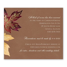 Gilded Autumn - Information Card