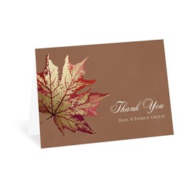 Gilded Autumn - Thank You Card