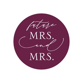 Future Couple - Mrs. and Mrs. - Envelope Seal