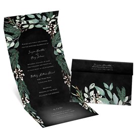 Wintergreen - Ebony - Seal and Send with RSVP Postcard