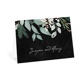 Wintergreen - Ebony - Thank You Card