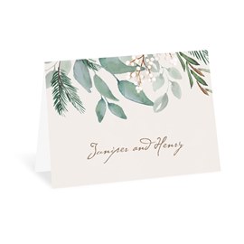 Wintergreen - Snowfall - Thank You Card