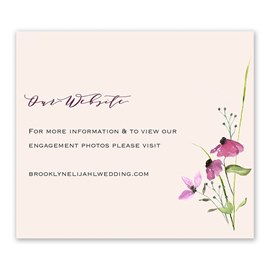 Among the Wildflowers - Information Card