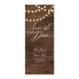 Tree Save The Date Card Rustic Save The Date Magnet – Treasured