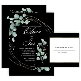 Forever Botanical - Invitation with Free Response Postcard
