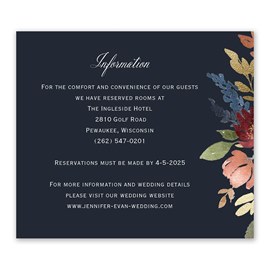 Cascading Floral - Information Card