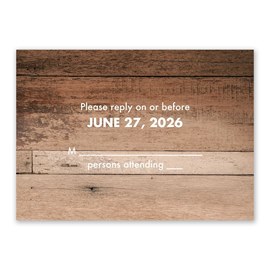 We Do BBQ - Response Card