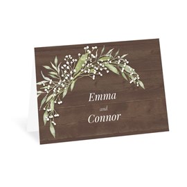 Rustic Baby's Breath - Thank You Card