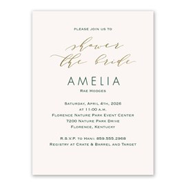 Striking Couple - Bridal Shower Invitation