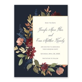 Cascading Floral - Save the Date