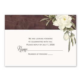 Modern Rustic - Response Card