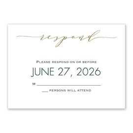 Striking Couple - Response Card