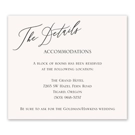 Ever After Party - Information Card