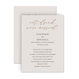 Married - Reception Invitation