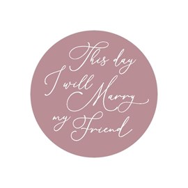 Marry My Friend - Envelope Seal