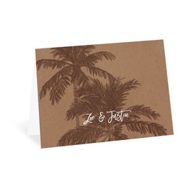 Tropical Silhouette - Sand - Thank You Card