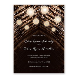 Twinkling Lights - Save the Date