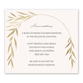 Arched Greenery - Information Card