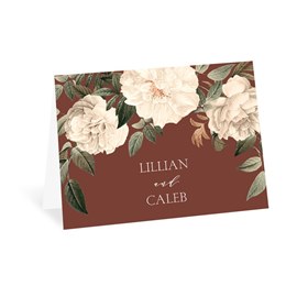 Vintage Floral - Spice - Thank You Card