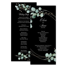 Forever Botanical - Wedding Program