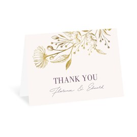 Delicate Floral - Thank You Card