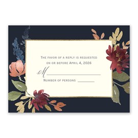 Cascading Floral - Response Card