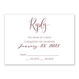 Newlywed - Mrs. and Mrs. - Response Card