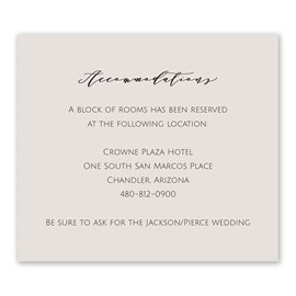 Newlywed - Mr. and Mrs. - Information Card