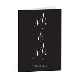 Newlywed - Mr. and Mr. - Thank You Card