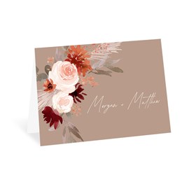 Natural Floral - Thank You Card