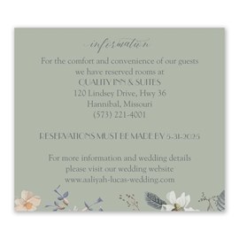 Botanical Elements - Sage - Information Card