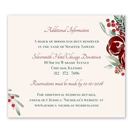 Winter Rose - Information Card