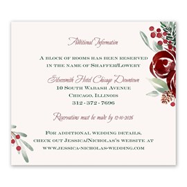 Winter Rose - Information Card