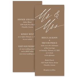 Endless Love - Mr. and Mrs. - Invitation