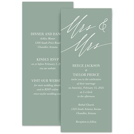 Endless Love - Mrs. and Mrs. - Invitation