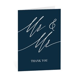 Endless Love - Mr. and Mr. - Thank You Card