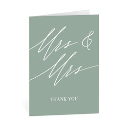 Endless Love - Mrs. and Mrs. - Thank You Card