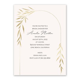 Arched Greenery - Bridal Shower Invitation
