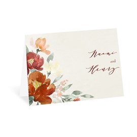 Romantic Floral - Thank You Card