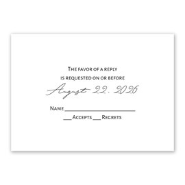 Sweet Newlyweds - Response Card