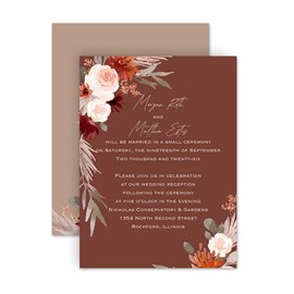 Natural Floral - Reception Invitation