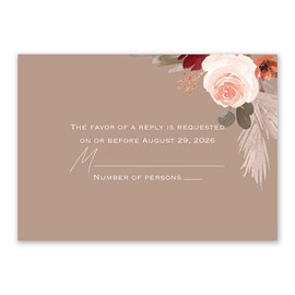 Natural Floral - Response Card