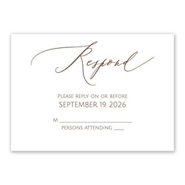 Simply Elegant - Response Card