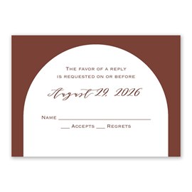 Arched Border - Response Card