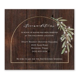 Twinkling Arch - Information Card