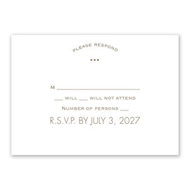 Simply Chic - Response Card