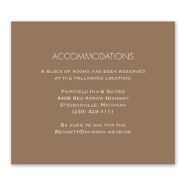 Simply Chic - Information Card