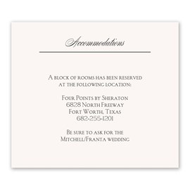 Initialed - Information Card