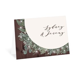 Twinkling Rustic - Thank You Card